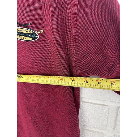 Maui And Sons Golf Polo Mens Small New With Sticker Tag Dark Red With Logo - Picture 6 of 7